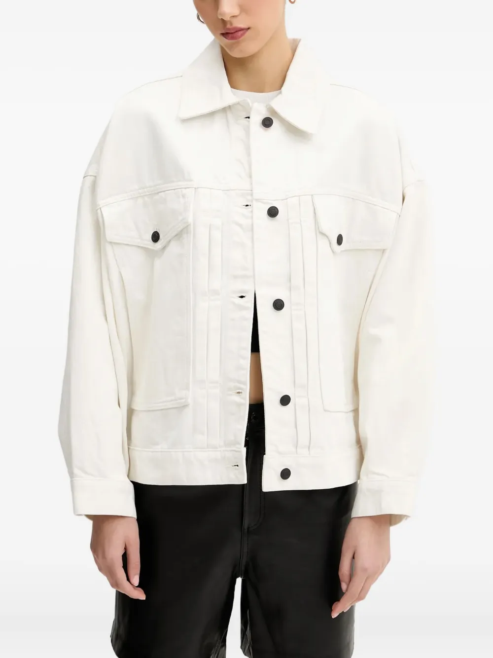 HUGO Denim jack Wit