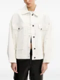 HUGO patch-pocket denim jacket - White