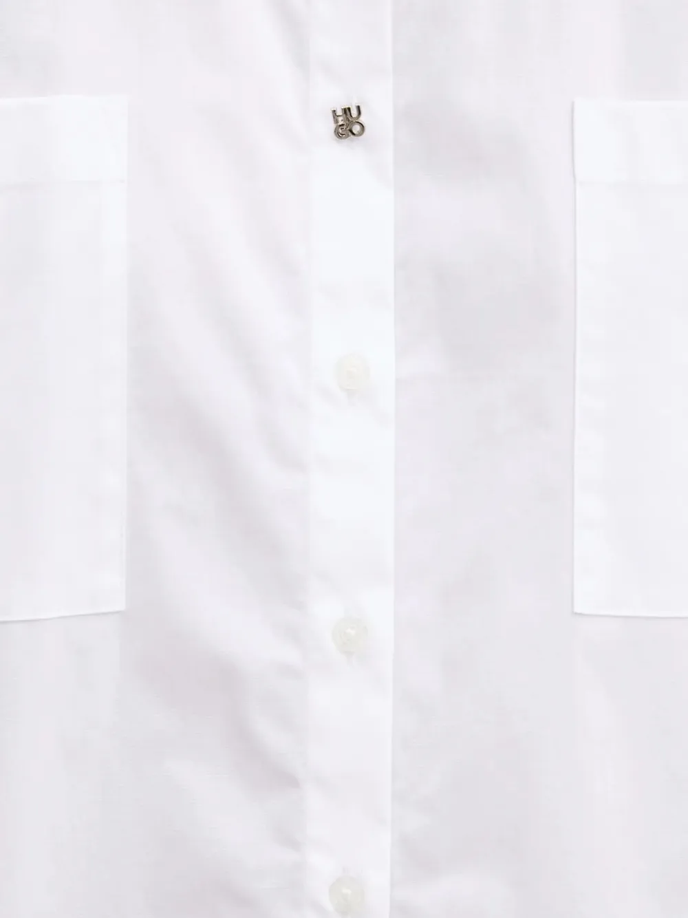 HUGO Mouwloze blouse met opgestikte zak Wit