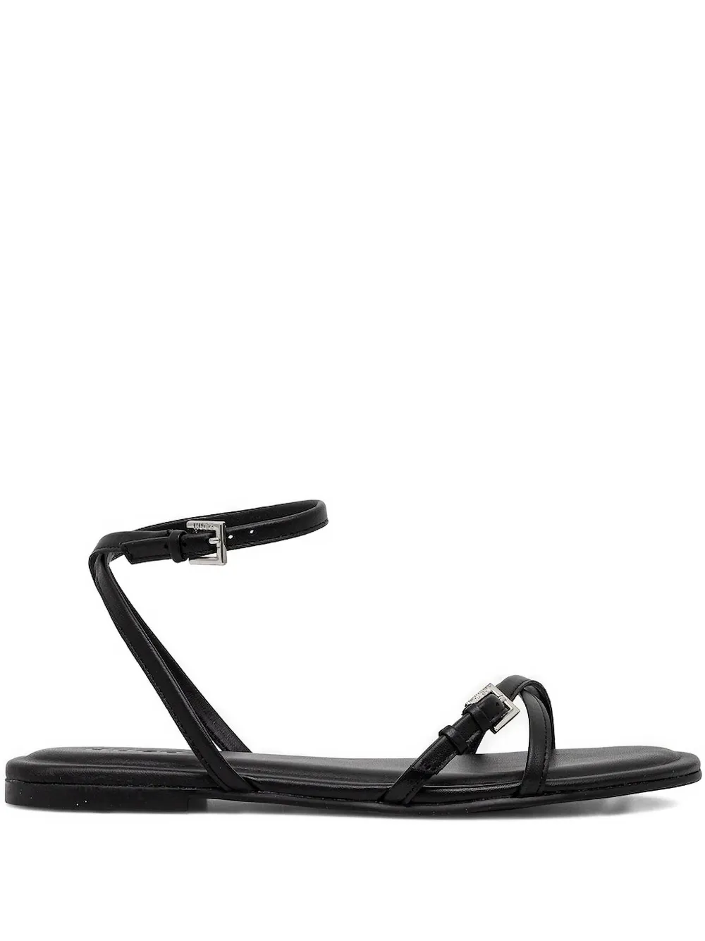 Hugo Boss Buckle-details Sandals In Black