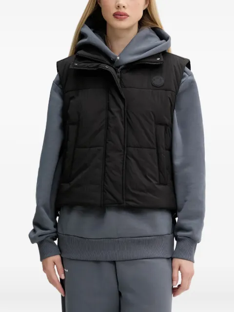 HUGO quilted logo-detail gilet