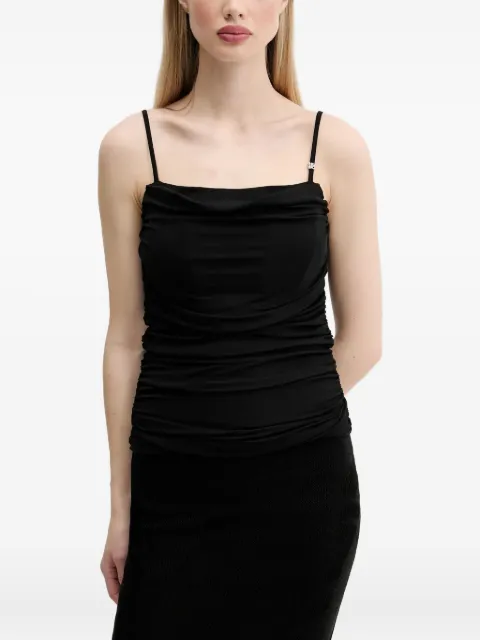 HUGO draped spaghetti-strap top