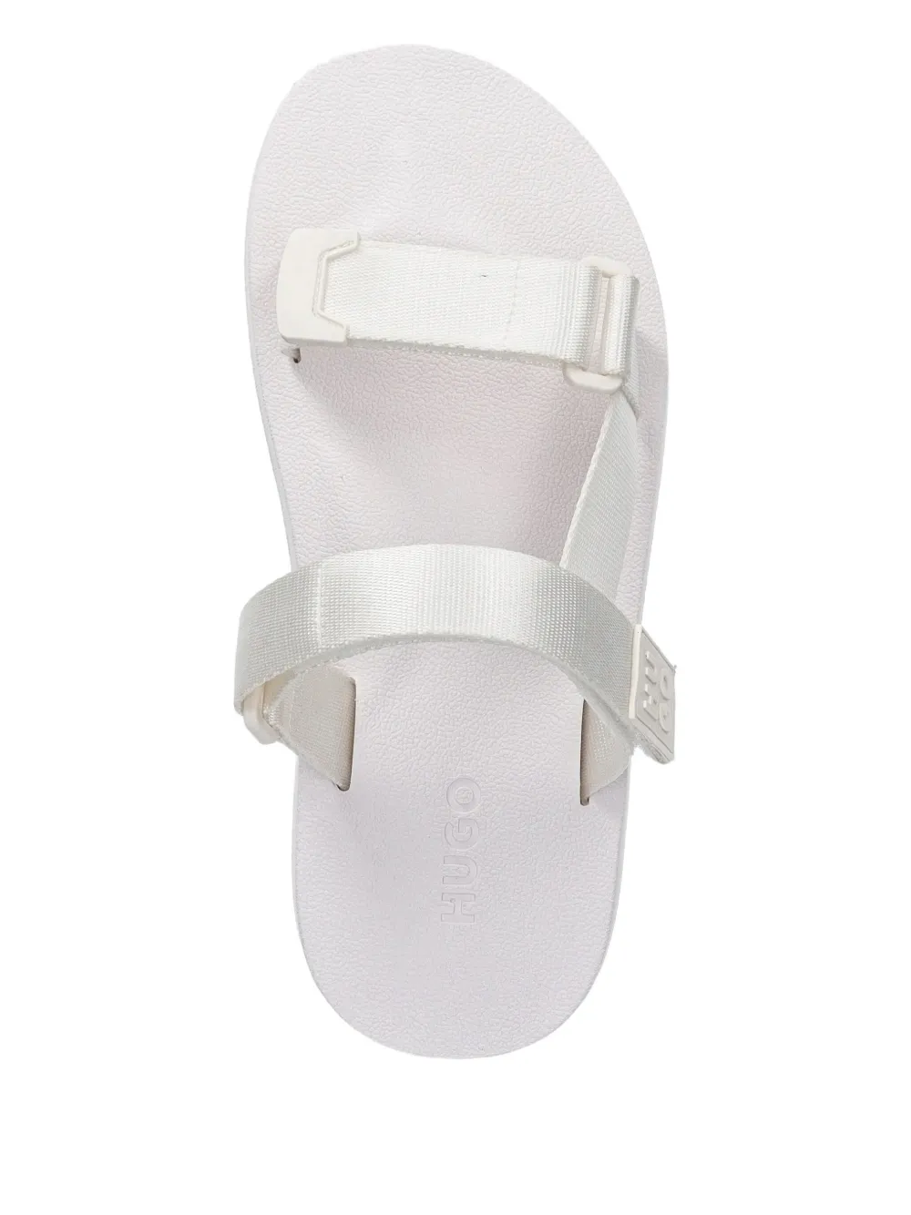 Hugo Boss Double-strap Sandals In White