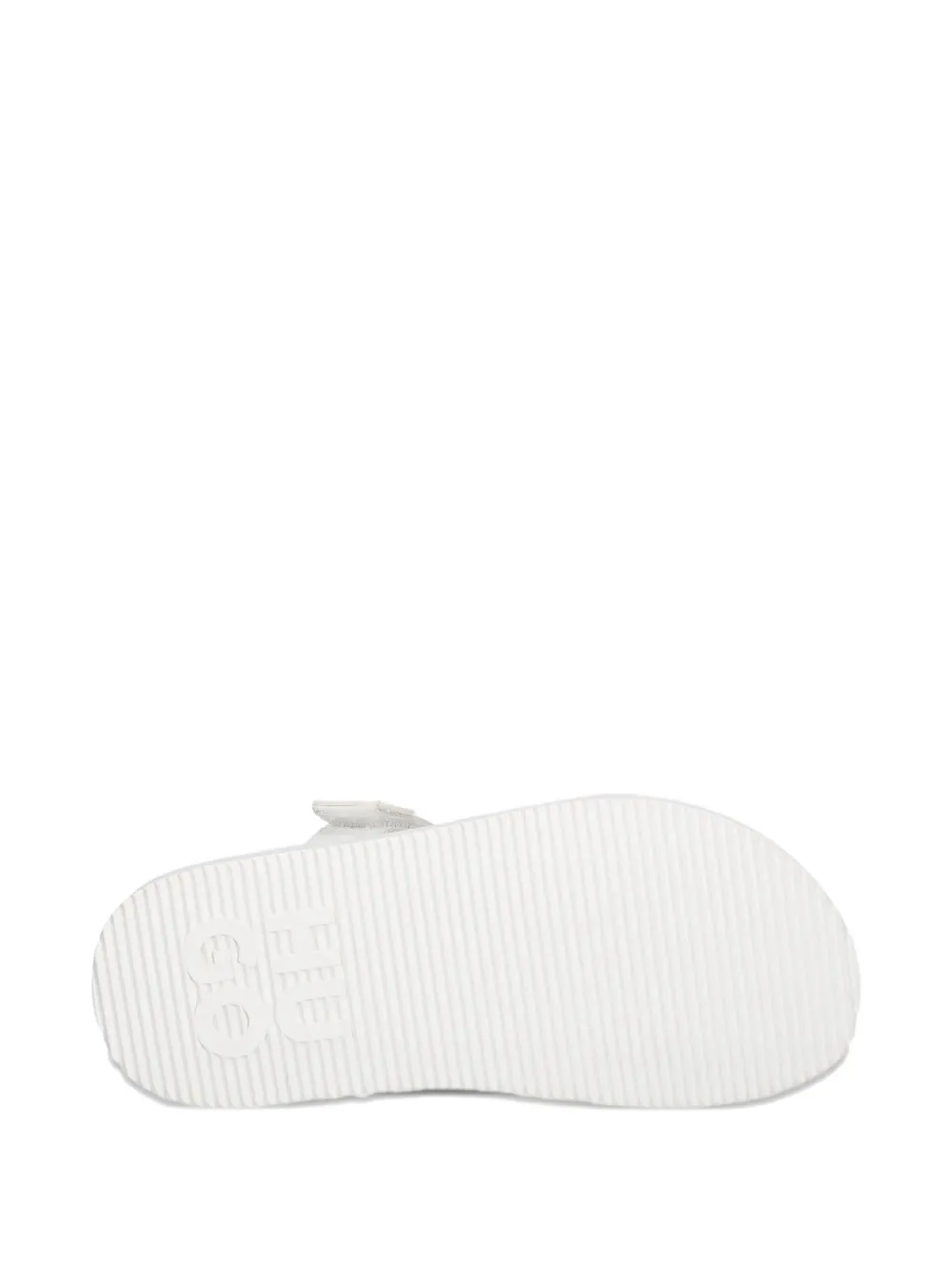 Hugo Boss Double-strap Sandals In White