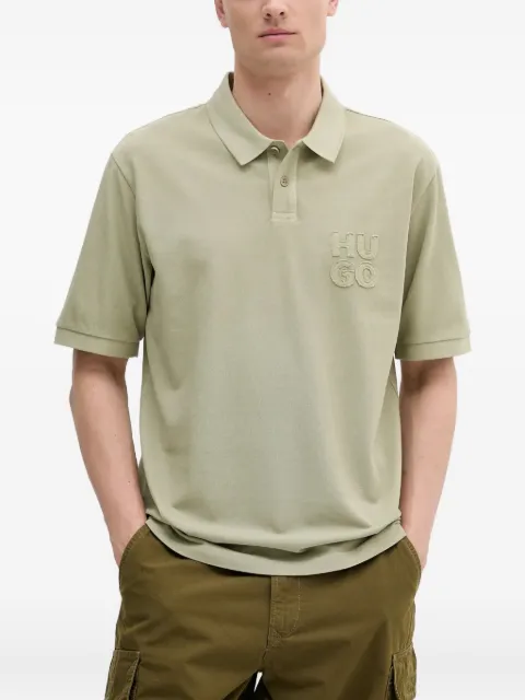 HUGO playera tipo polo con logo bordado