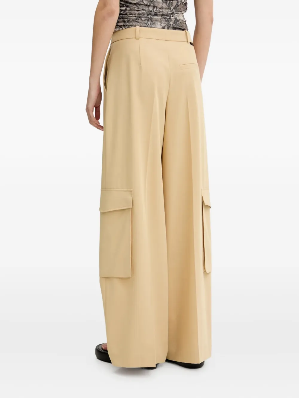 HUGO Broek met cargo zak Beige