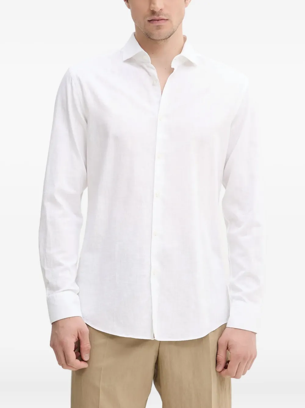 HUGO long-sleeve shirt | White | Image 1