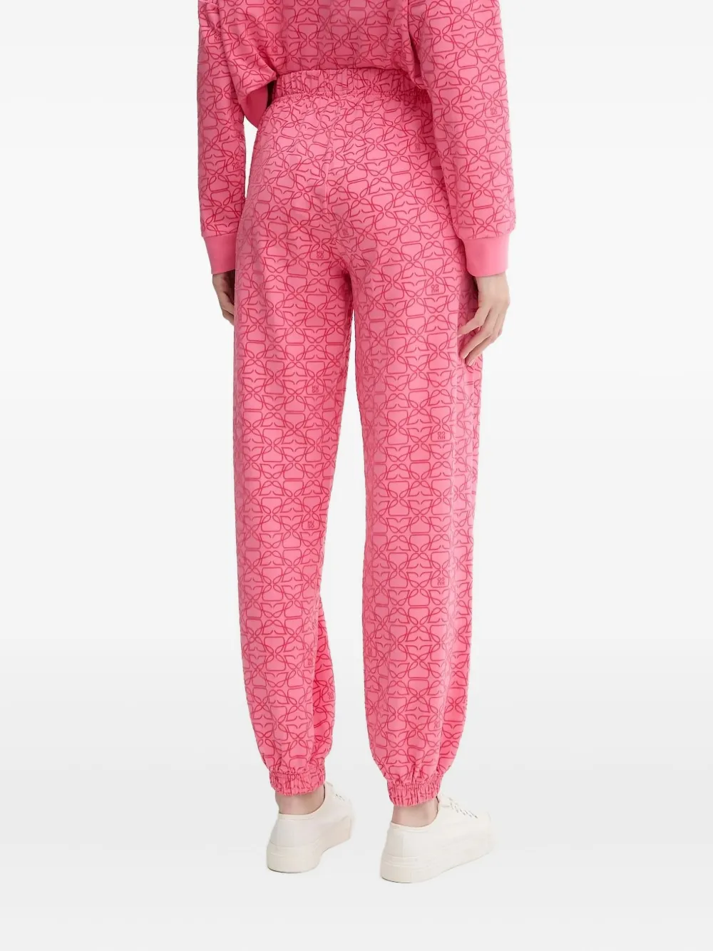HUGO logo-print cuffed joggers Roze