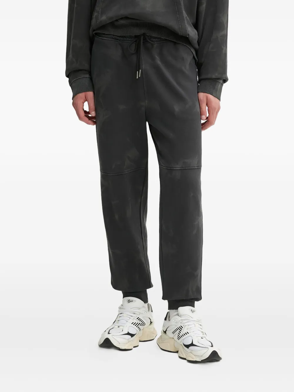 HUGO Trainingsbroek met tie-dye print Zwart