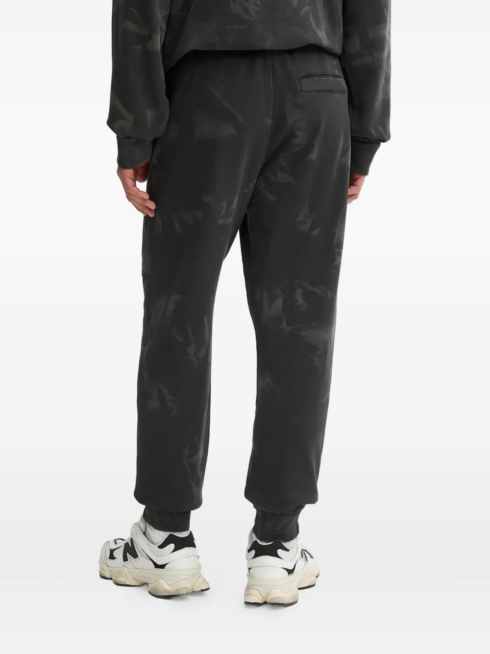 HUGO Trainingsbroek met tie-dye print Zwart