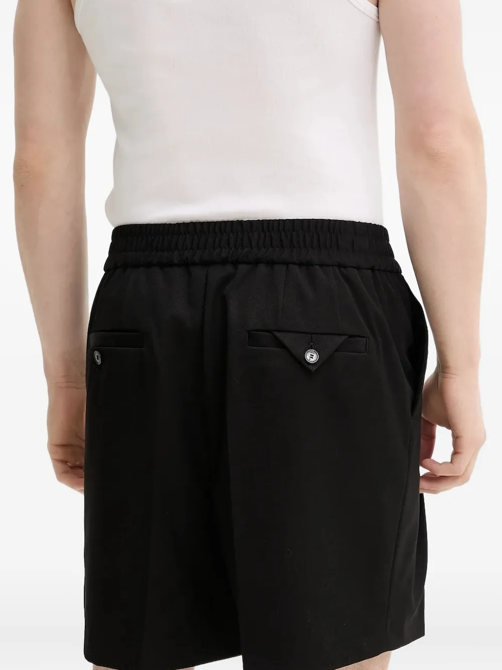 HUGO elastic-waistband shorts Zwart