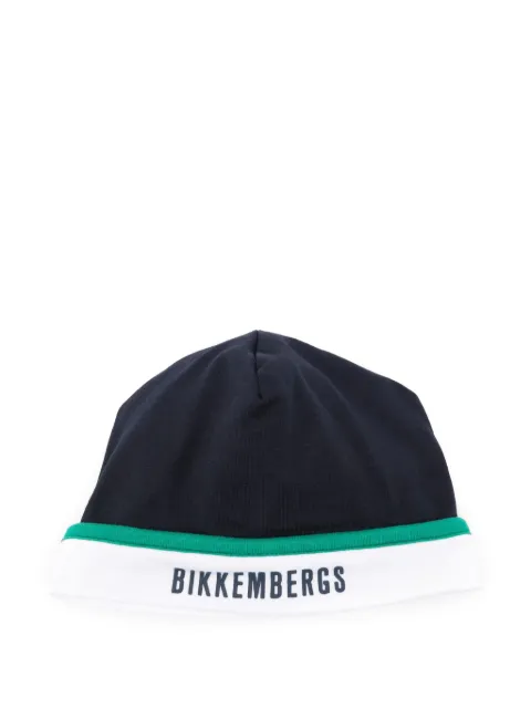 BIKKEMBERGS KIDS embroidered-logo beanie hat