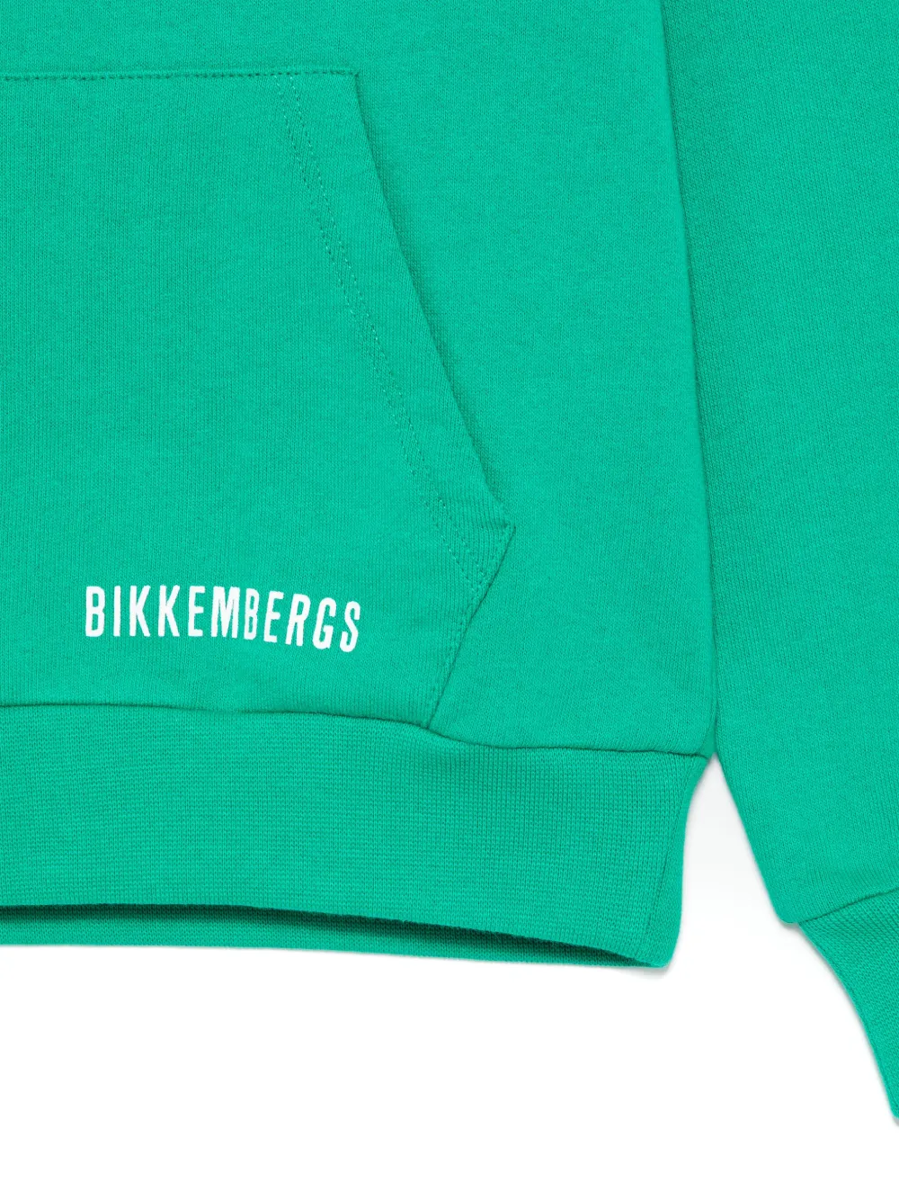BIKKEMBERGS KIDS Hoodie met logoprint Groen