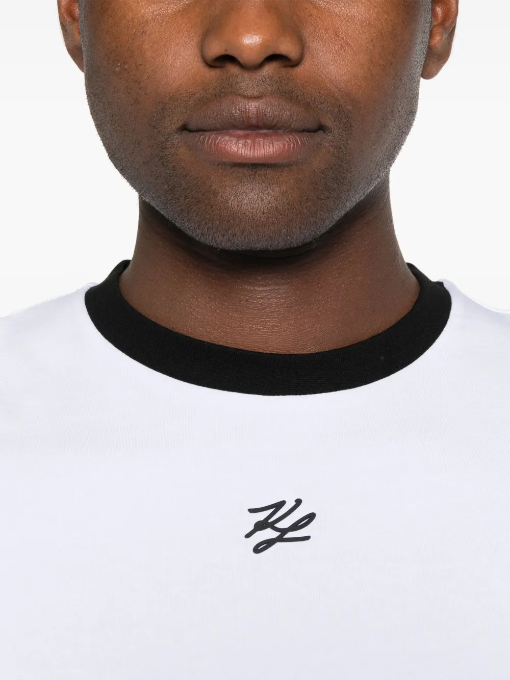 Karl Lagerfeld T-shirt met logodetail Wit