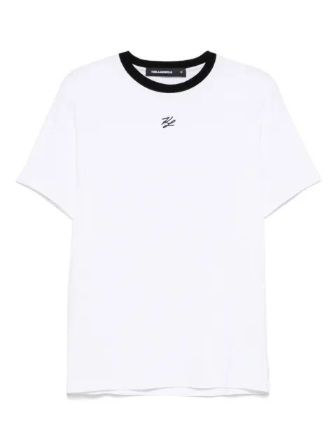 Karl Lagerfeld t-shirt med logotypdetalj