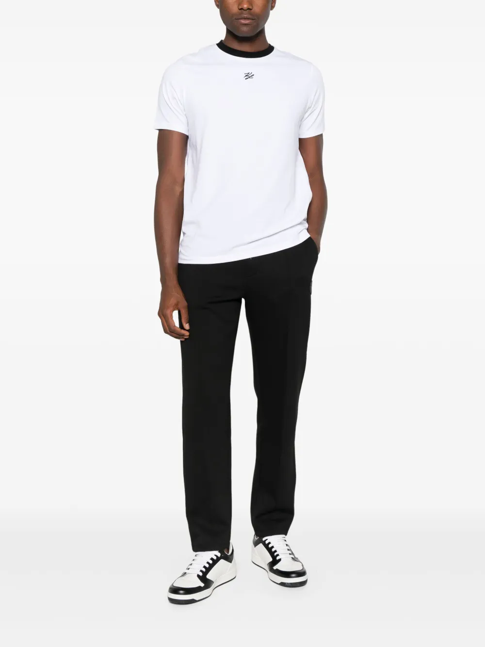 Karl Lagerfeld logo-detail T-shirt - Wit