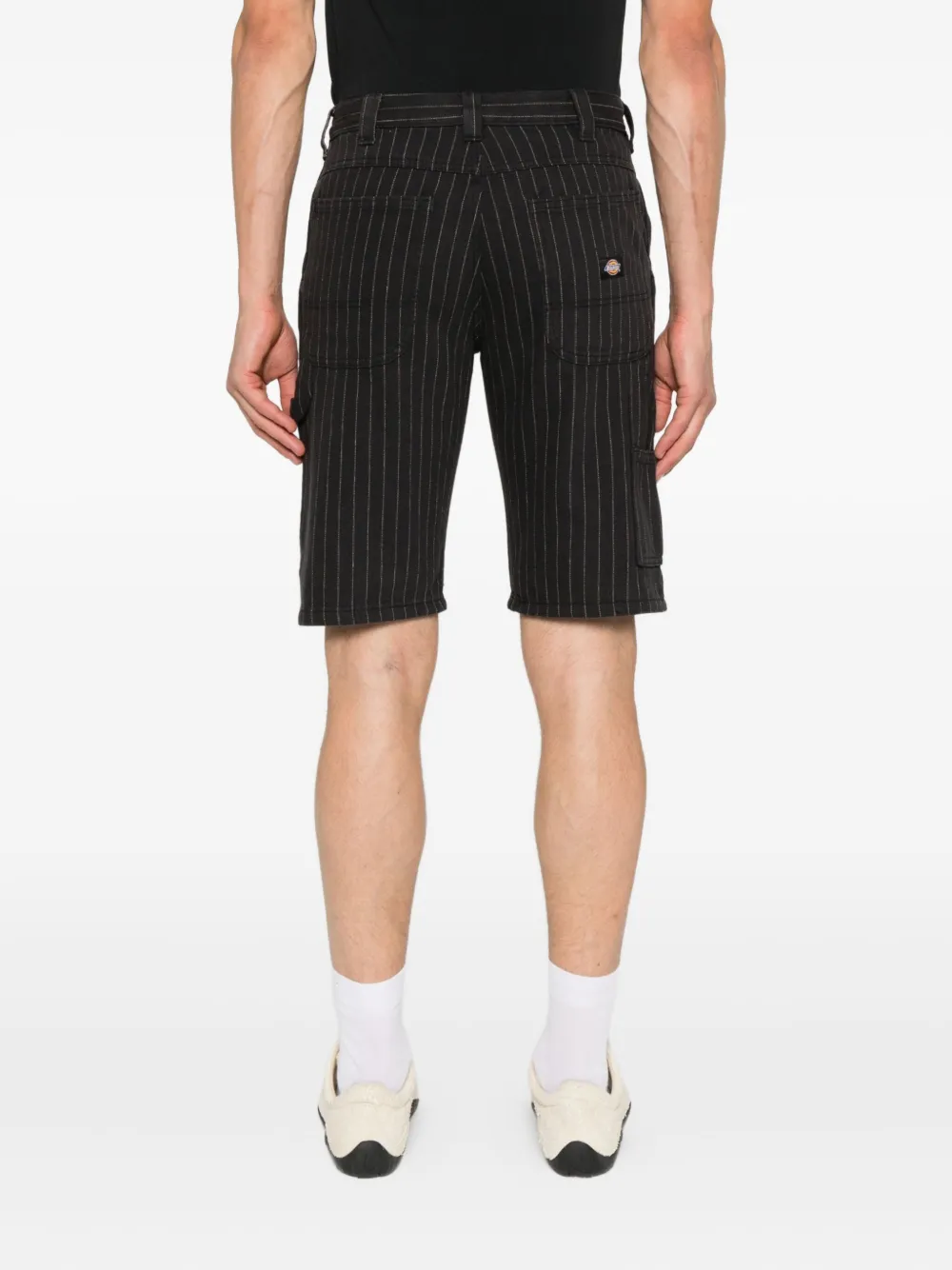DICKIES Service Carpenter katoenen shorts met krijtstreep Zwart