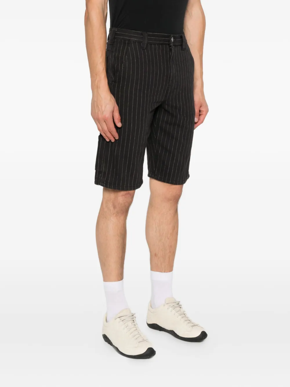 DICKIES Service Carpenter katoenen shorts met krijtstreep Zwart