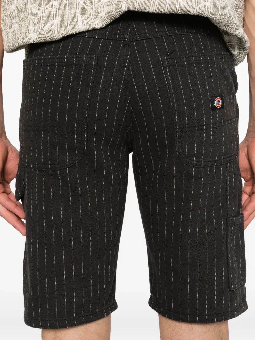 DICKIES Service Carpenter katoenen shorts met krijtstreep Zwart