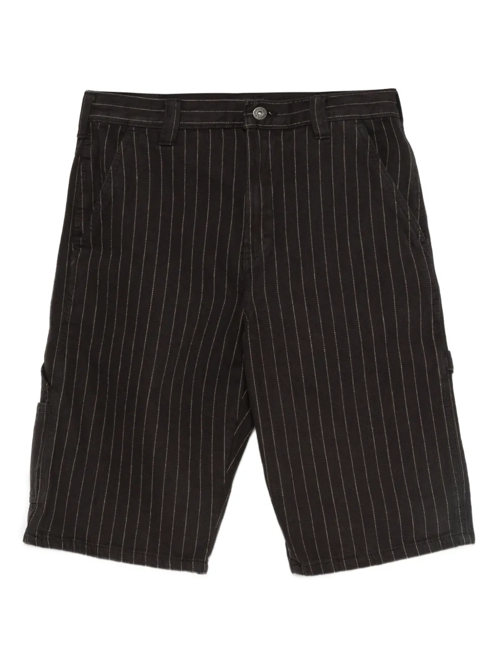 DICKIES Service Carpenter ストライプ ショートパンツ - ブラック DICKIES Service Carpenter ストライプ ショートパンツ - ブラック