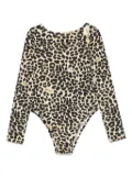 Miss Blumarine animal-print bodysuit - Neutrals
