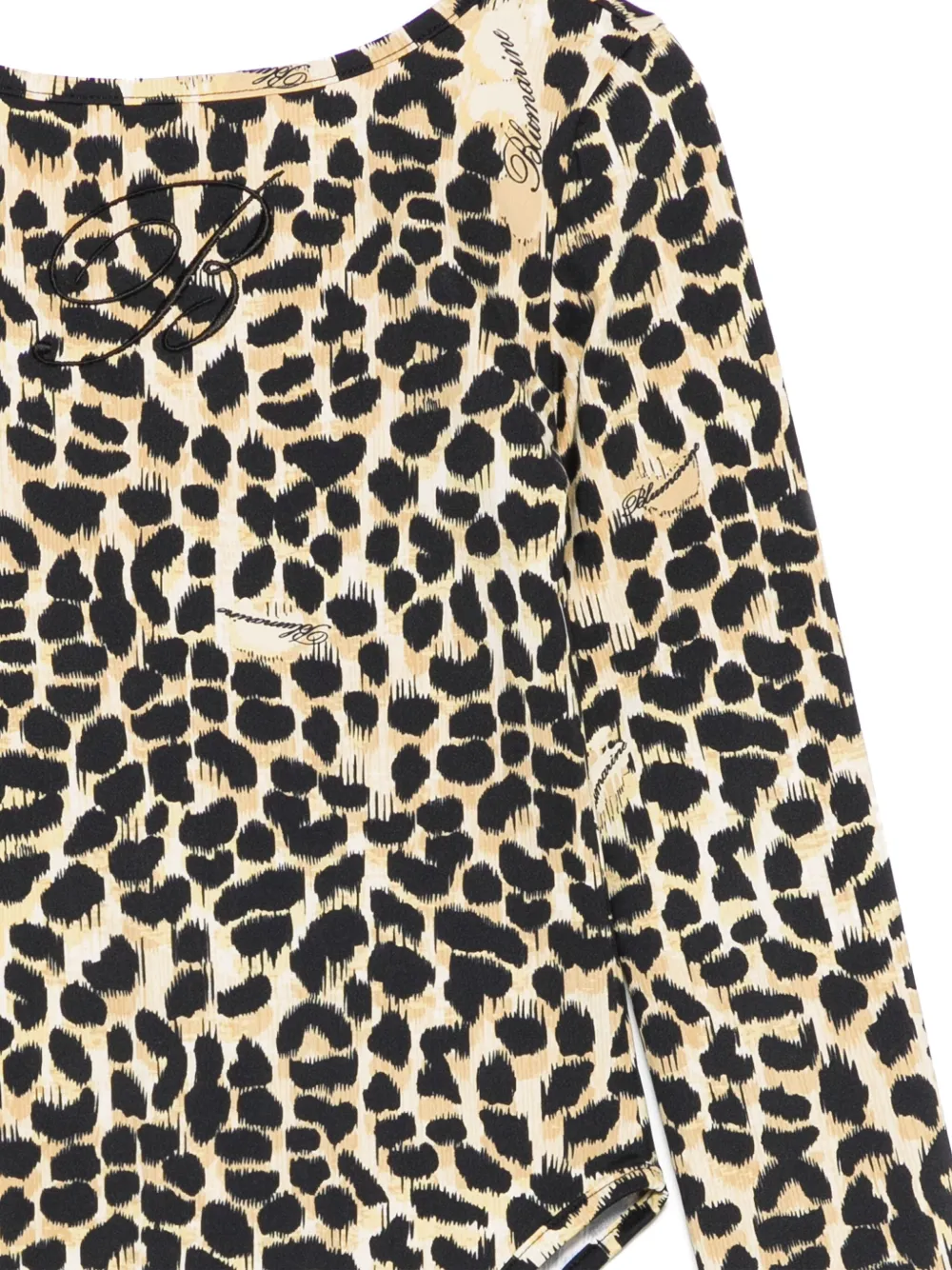Miss Blumarine Animal-print Bodysuit In Multi