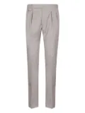 Tagliatore wool tapered trousers - Grey