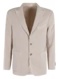 Boglioli single-breasted linen blend blazer - Neutrals