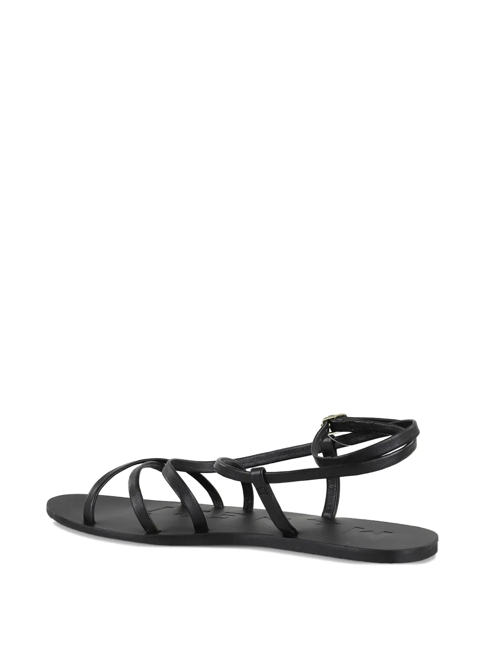 Manebi Canyon strappy flat sandals Black