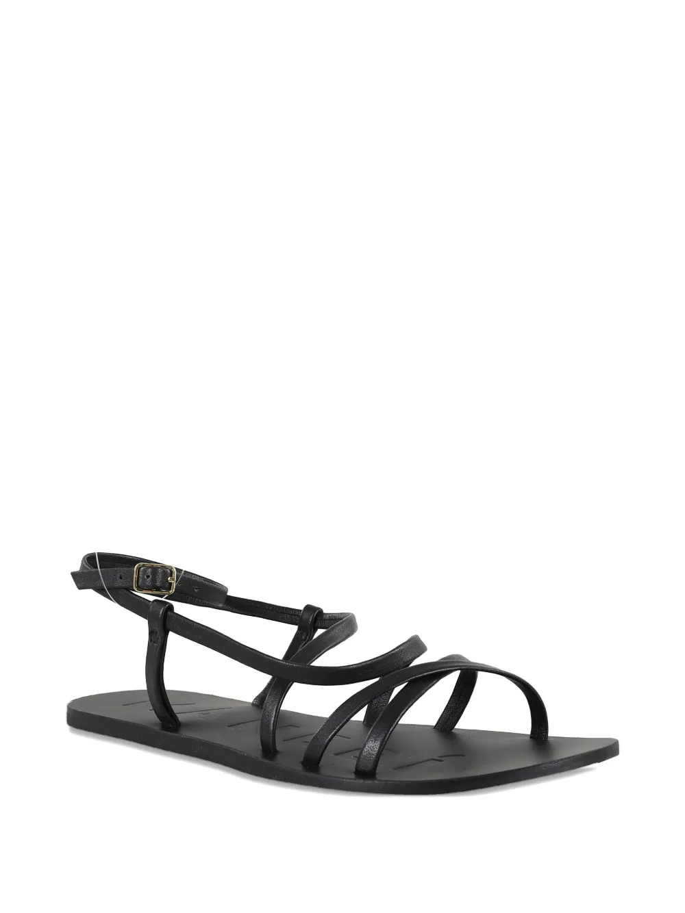 Manebi Canyon strappy flat sandals Black