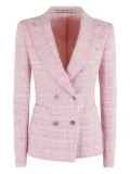 Tagliatore double-breasted tweed blazer - Pink