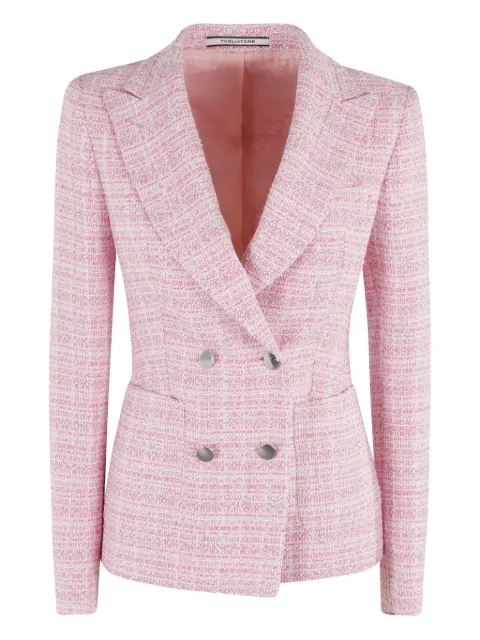Tagliatore double-breasted tweed blazer