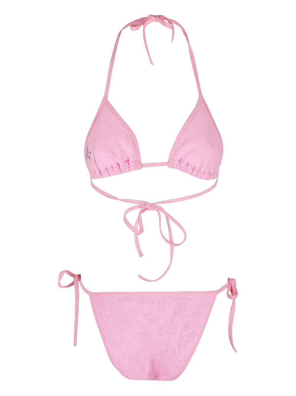 crinkle triangle bikini