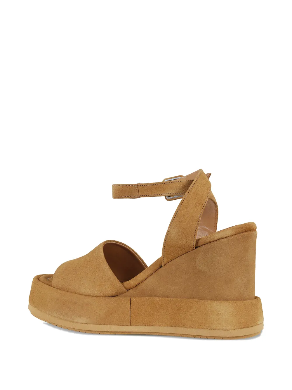 Paloma Barceló 100mm Nerine wedge sandals Brown