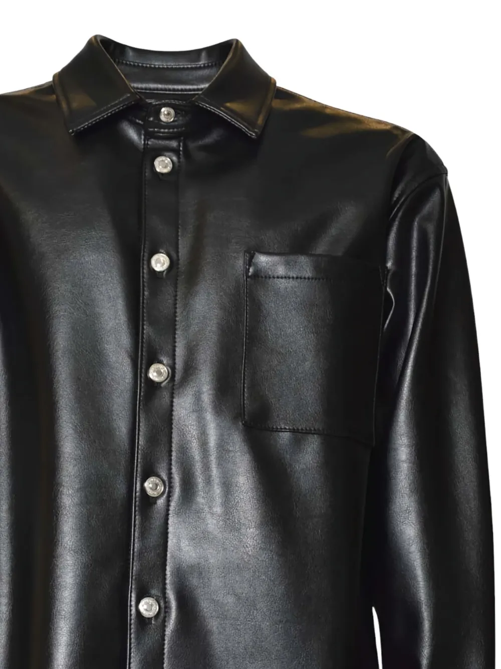 MSGM Overhemd met zak en knopen Zwart