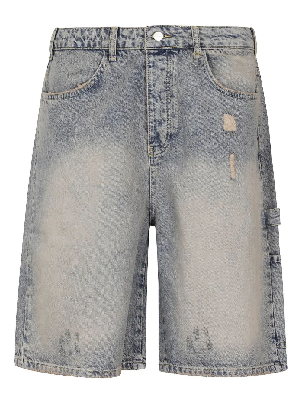 distressed denim shorts