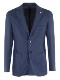 l.b.m. two-button tailored blazer - Blue