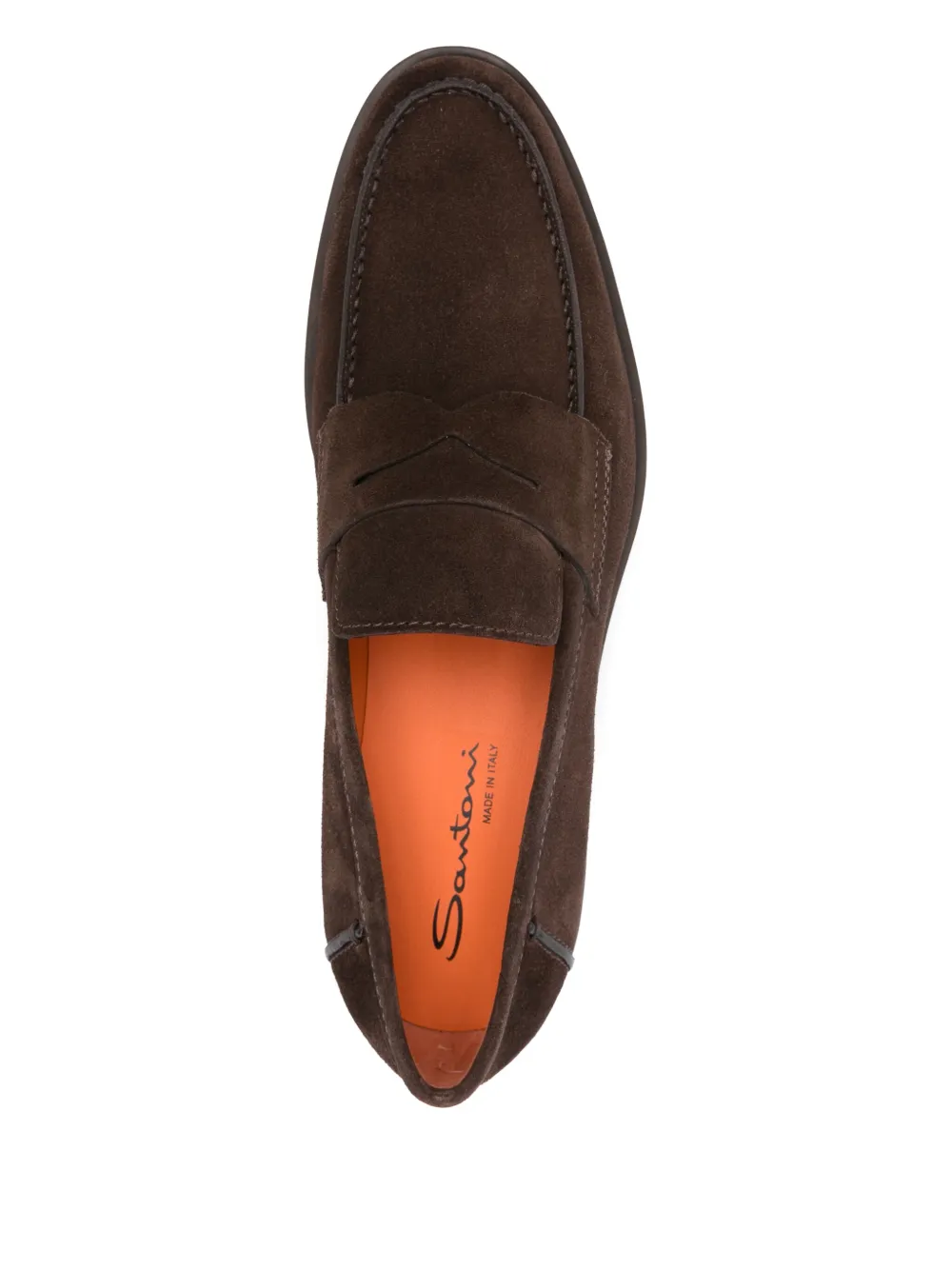 Santoni suede loafers T50 BROWN
