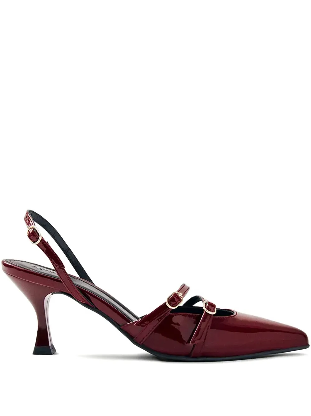 ALOHAS 75mm leather heeled pumps | Red | Image 1