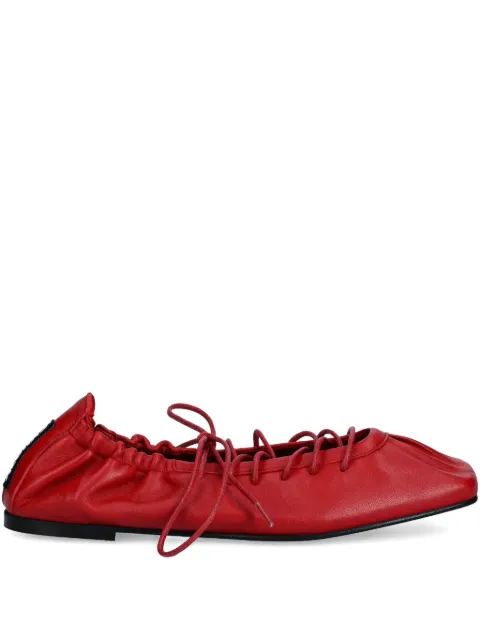 ALOHAS Aureline lace-up square-toe flats