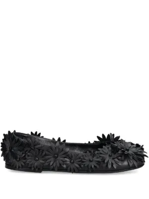 Simone Rocha デコラティブ フラットシューズ | ブラック | FARFETCH JP
