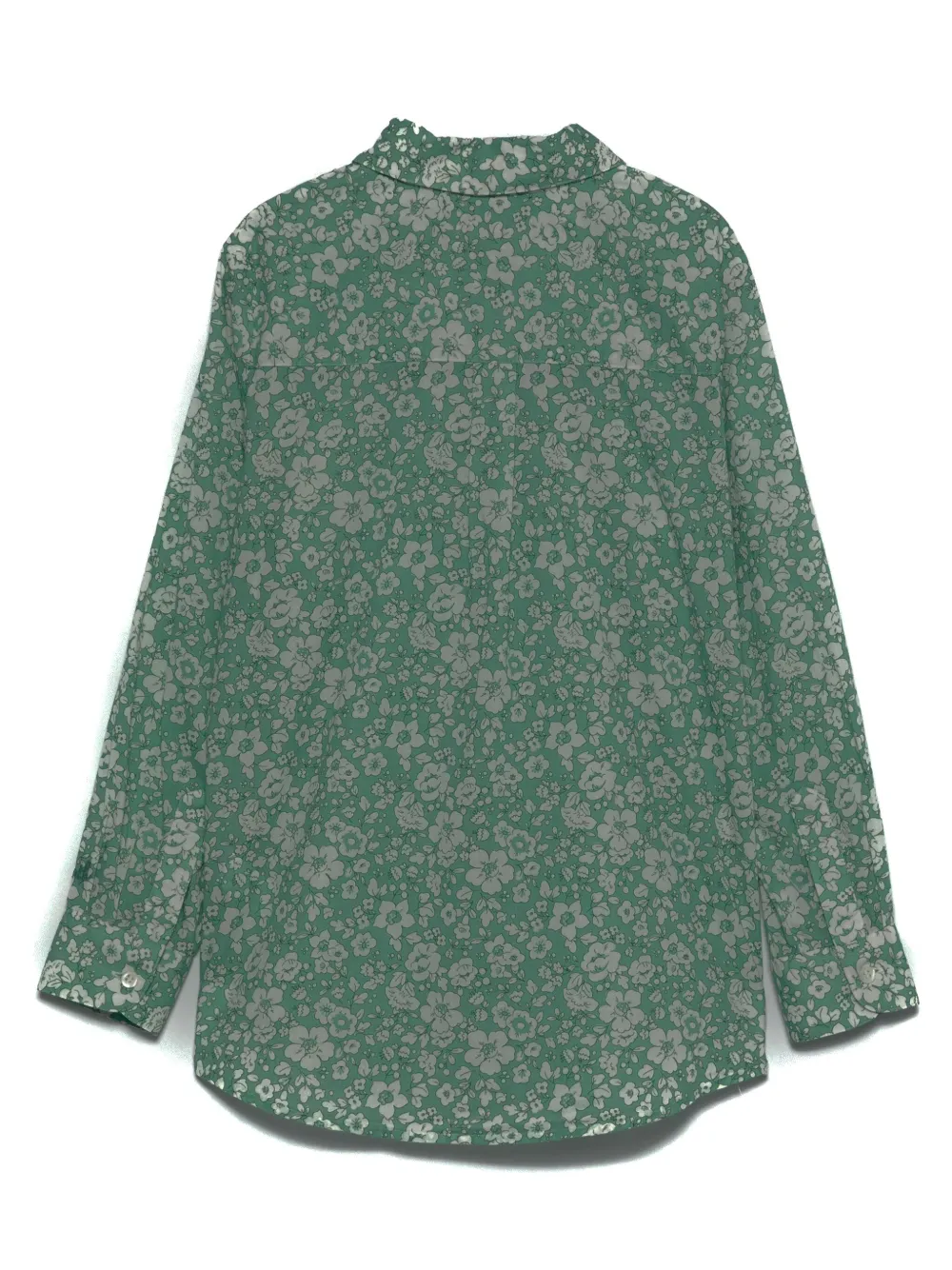 MC2 Saint Barth Kids Shirt met bloemenprint Groen