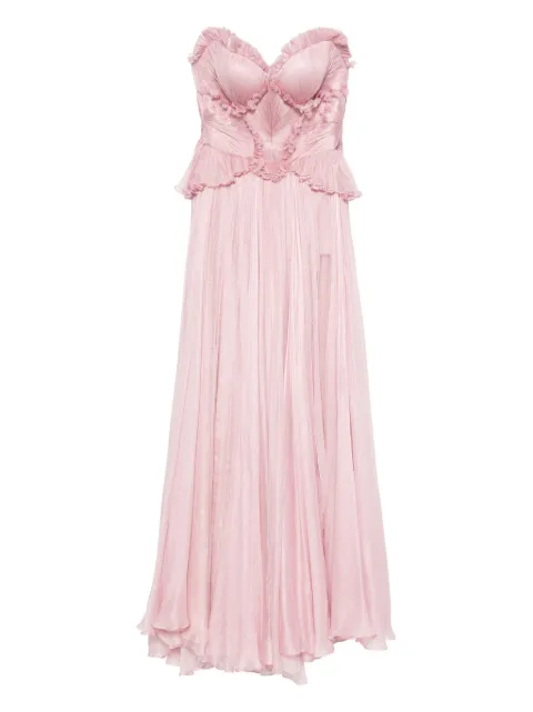 Iris Serban ruffled strapless dress