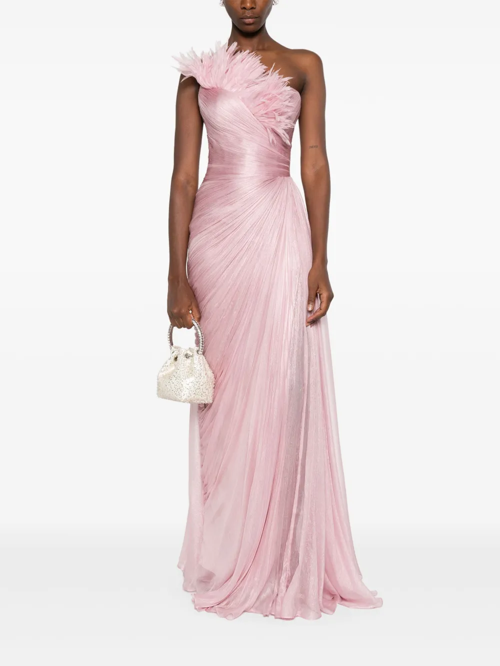 Iris Serban Elemiah feather-trim gown | Evening Dresses | Image 2