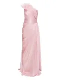 Iris Serban Elemiah feather-trim gown - Pink