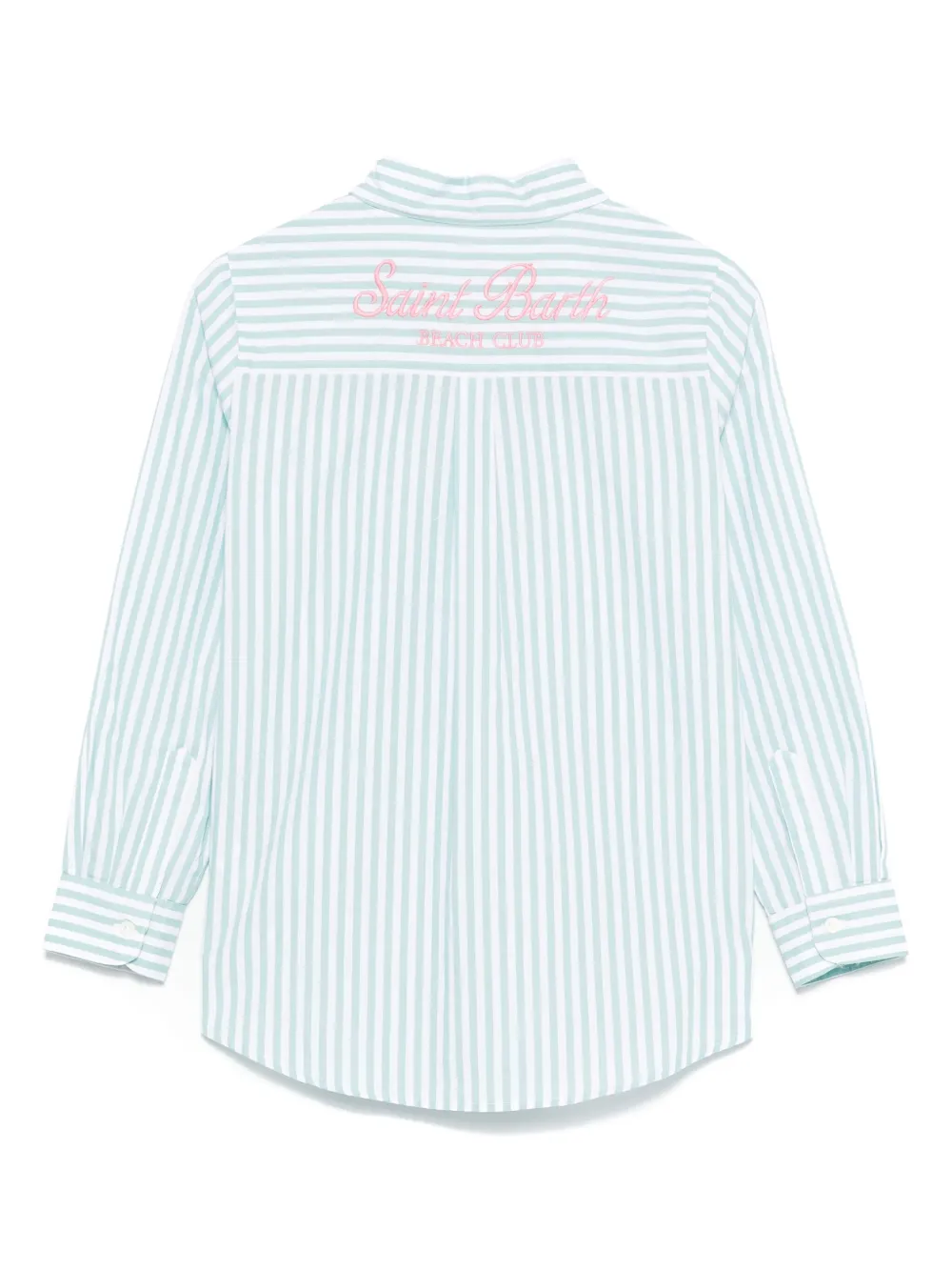 MC2 Saint Barth Kids Gestreept shirt Groen