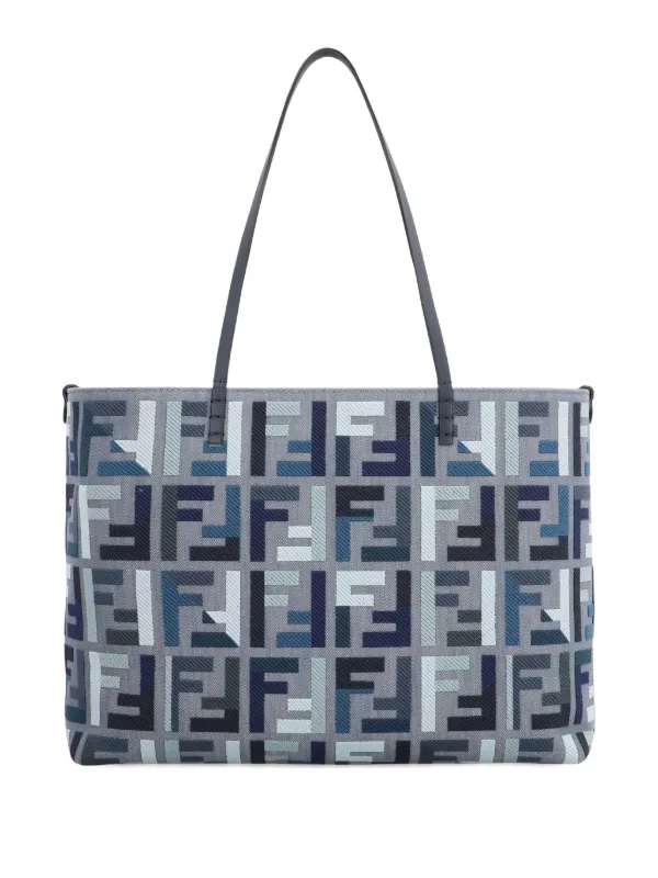 トートバッグ Fendi Roll Large Reversible Tote Bag Large Roll Fabric Light blue | Fendi