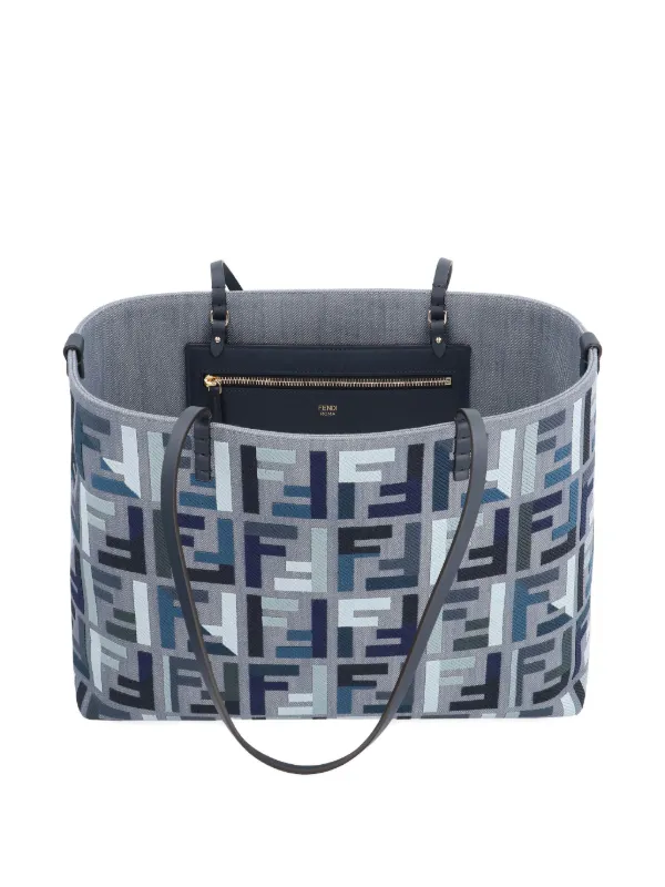 トートバッグ Fendi ROLL LARGE SHOPPING BAG Roll Large Fabric Light blue | Fendi