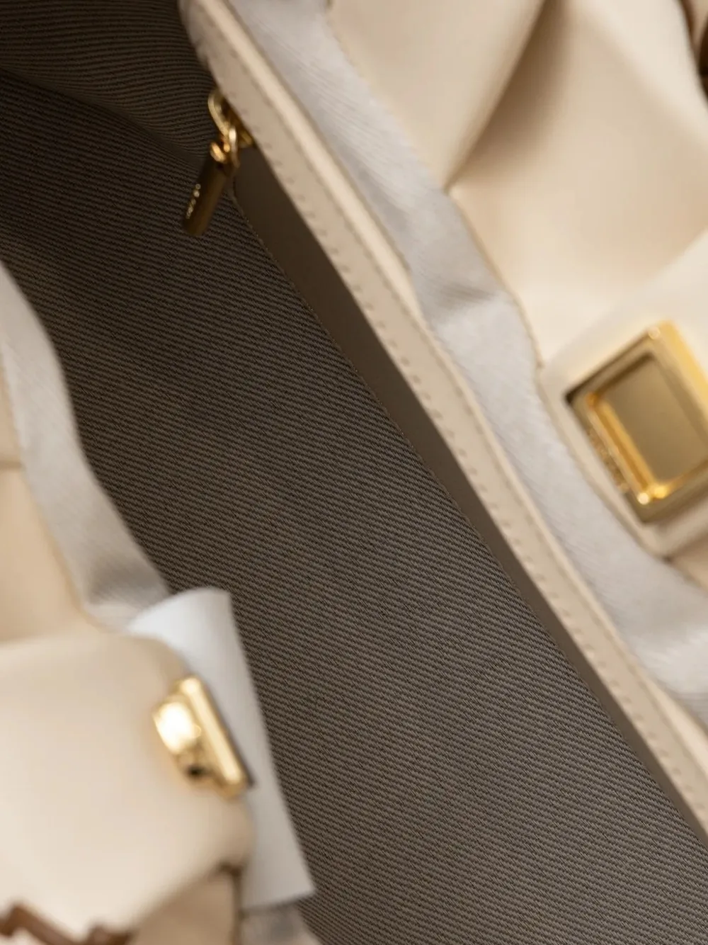 Themoirè Athena Diamond-pattern Tote Bag In Neutral