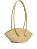 Themoirè curved top-handle shoulder bag - Neutrals